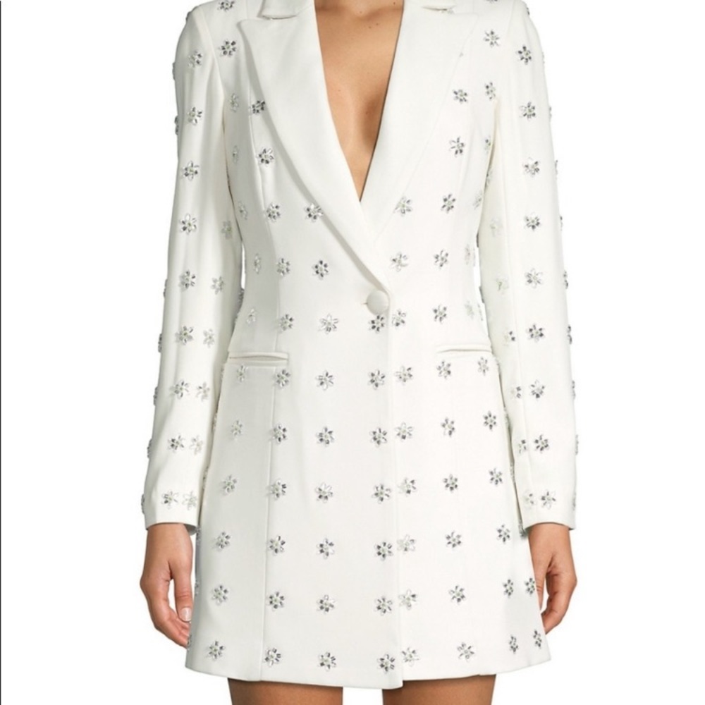 Jay Godfrey Ace Embellished Blazer Dress